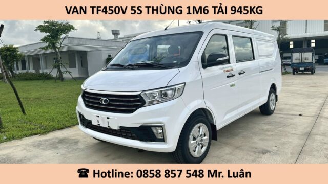 XE VAN 5 CHỖ THACO TF450 THÙNG 1M6 750KG