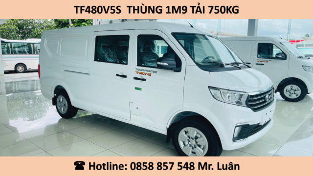 XE VAN 5 CHỖ THACO TF480 THÙNG DÀI 1M9 TẢI 750KG