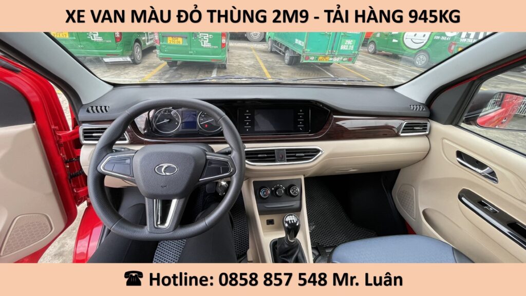 xe van sơn màu đỏ