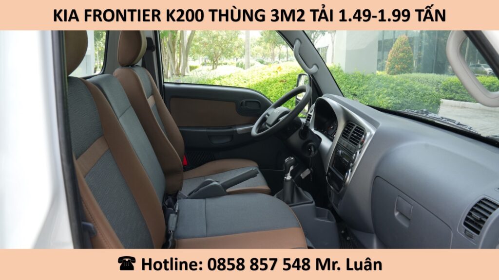 kia frontier k200 thùng lửng 3m2