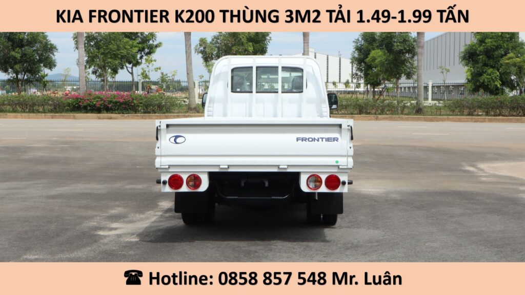 kia frontier k200 thùng lửng 3m2