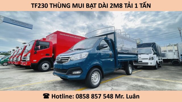 XE TẢI 1 TẤN MÁY XĂNG TF230 THÙNG 2M8
