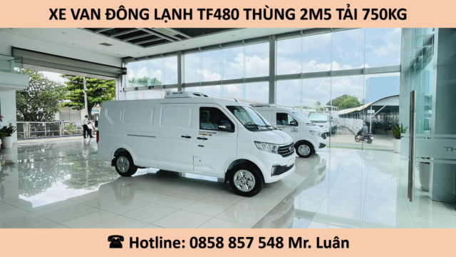 XE VAN ĐÔNG LẠNH TF480 THÙNG 2M5 TẢI 750KG