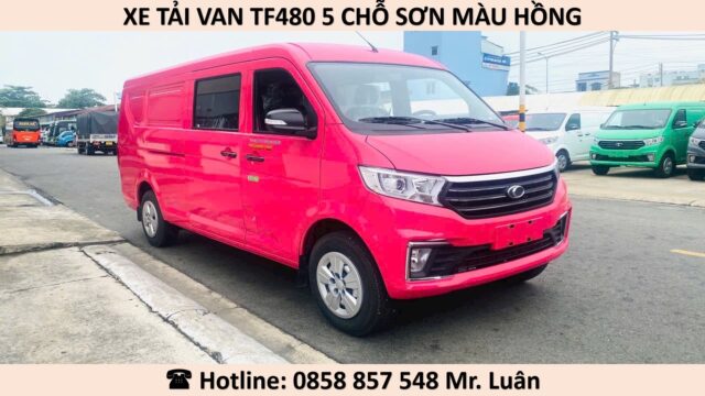 XE VAN TF480 MÀU HỒNG BẢN 5 CHỖ 750KG
