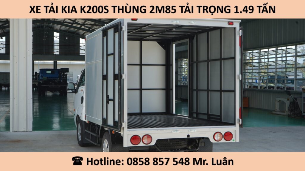 GIÁ KIA K200S THÙNG KÍN 2M85
