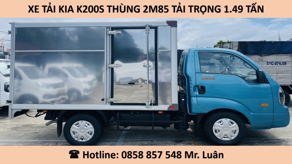 GIÁ KIA K200S THÙNG KÍN 2M85