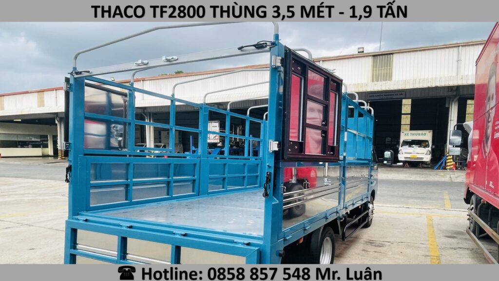 GIÁ XE 1.9 TẤN THÙNG DÀI