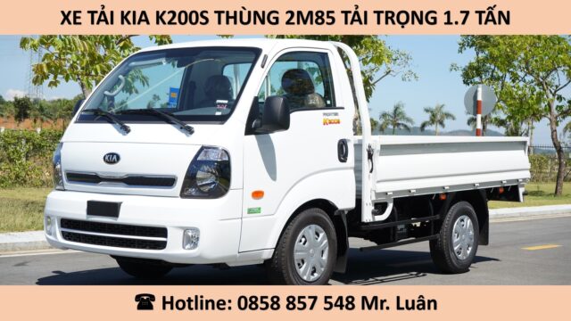 KIA K200S THÙNG LỬNG 2M85 TẢI 1.7 TẤN