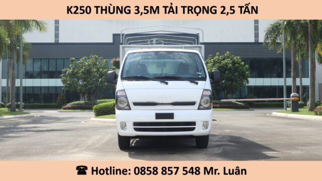 XE TẢI KIA K250 THÙNG 3M5 MUI BẠT 2.49 TẤN