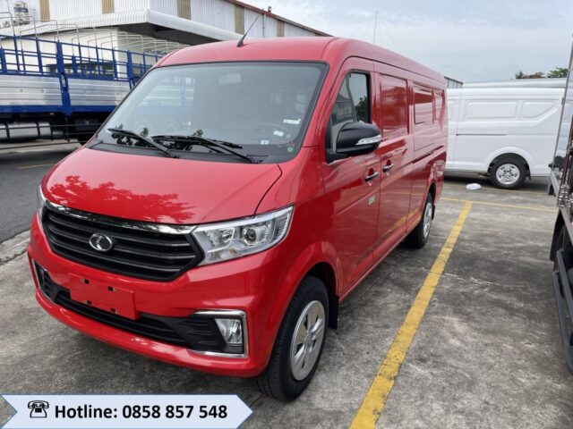 XE VAN SƠN MÀU ĐỎ TF480 THÙNG 2M9 TẢI 945KG
