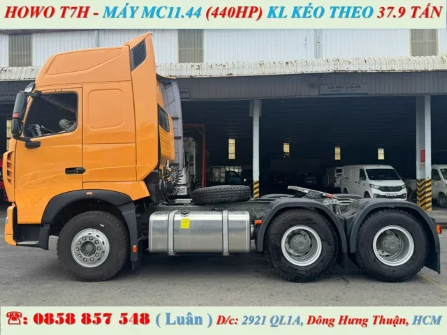 howo t7h 440 hp cầu láp