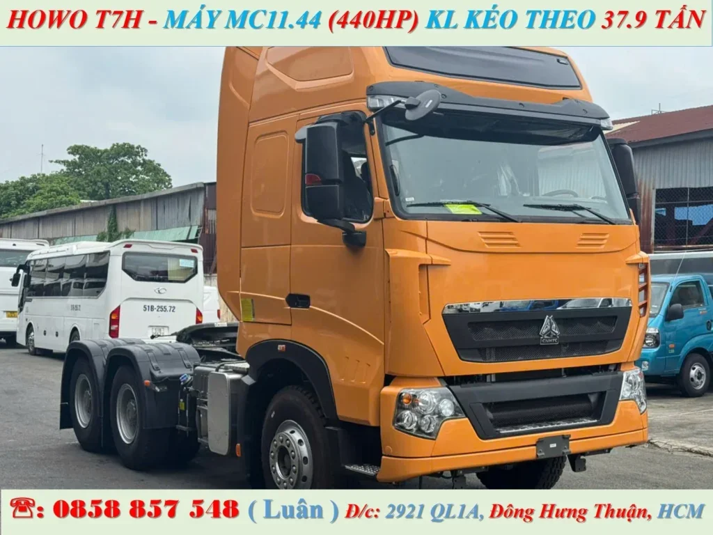 HOWO T7H 440 HP màu vàng