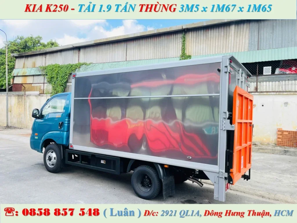 KIA K250 THÙNG KÍN BỬNG NÂNG