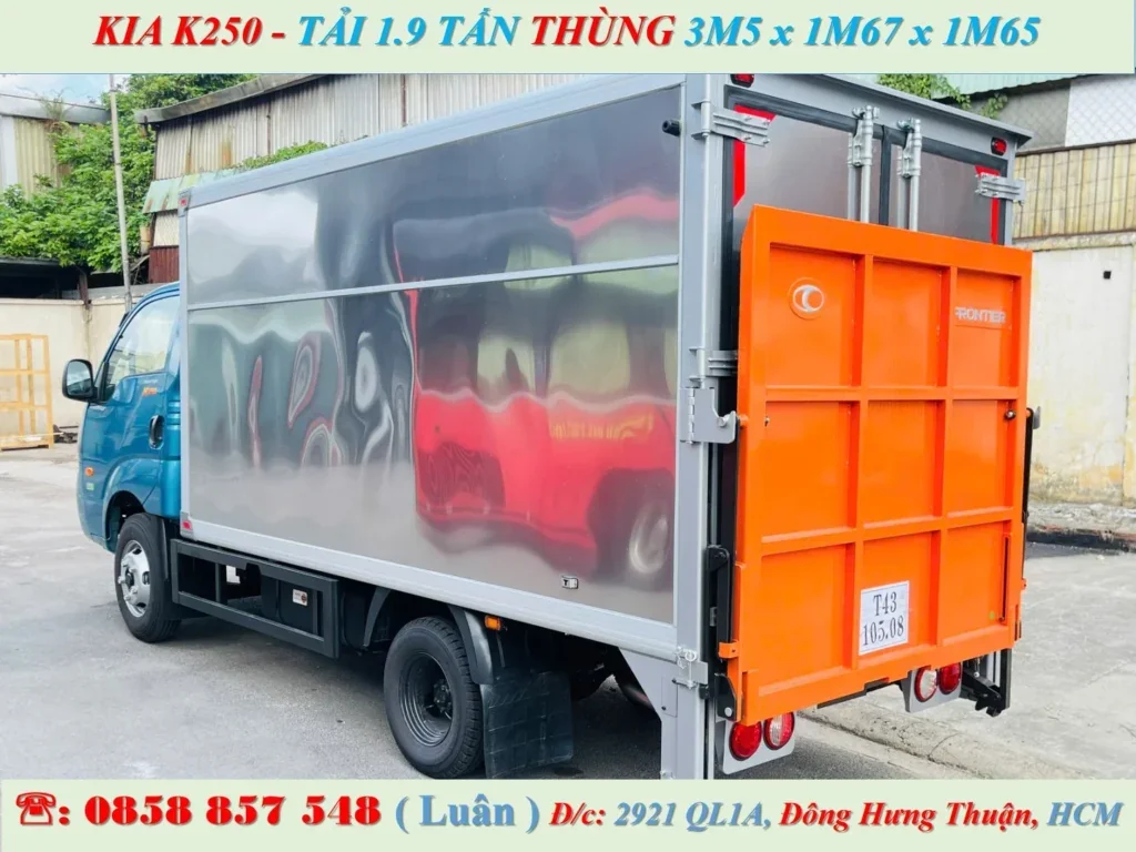 KIA K250 THÙNG KÍN BỬNG NÂNG