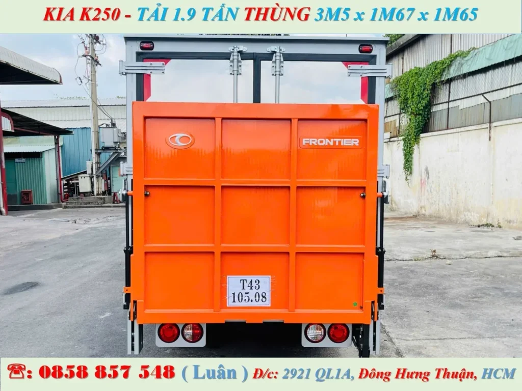 KIA K250 THÙNG KÍN BỬNG NÂNG