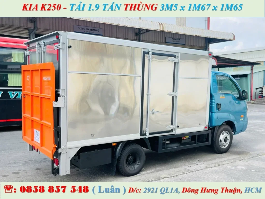 KIA K250 THÙNG KÍN BỬNG NÂNG