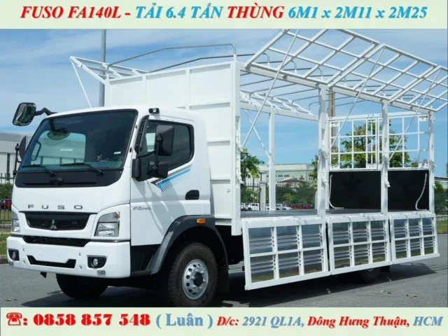 Alternative view of FUSO FA140L THÙNG MUI BẠT EURO 5 - TẢI TRỌNG 6 TẤN 4