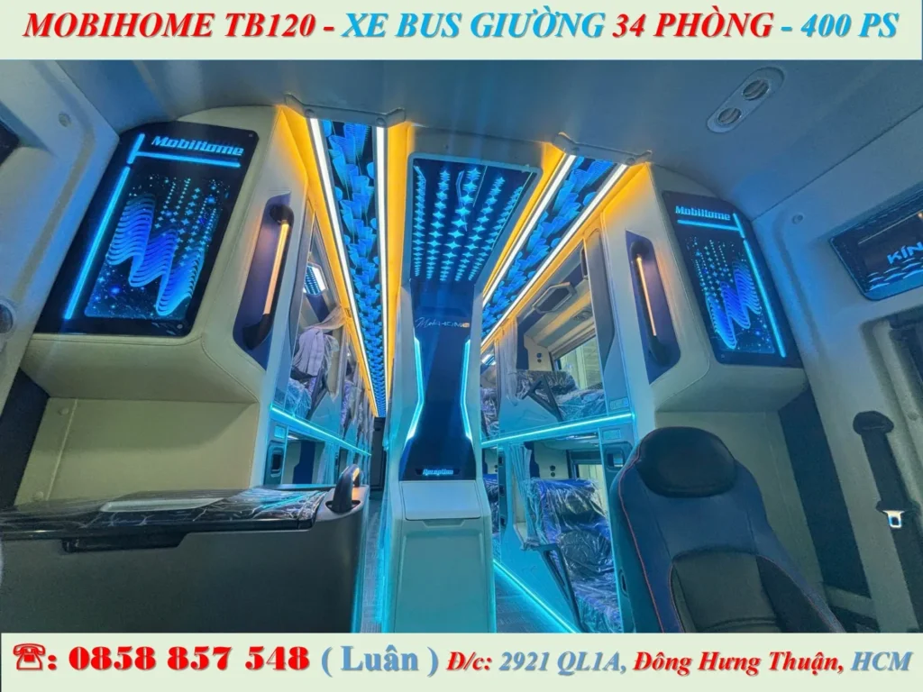 NỘI THẤT THACO MOBIHOME TB120 34 GIƯỜNG