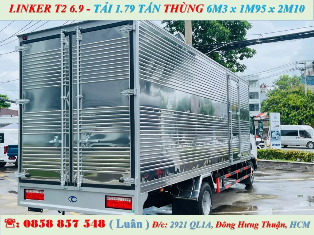 thaco linker t2 6.9 thùng kín
