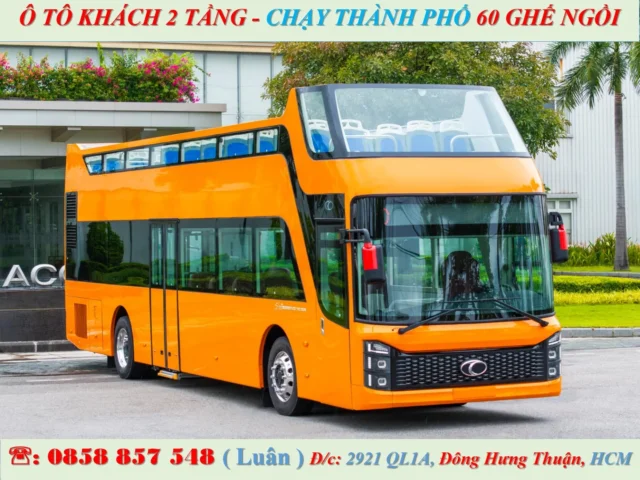 XE BUS 2 TẦNG TB120SS Ô TÔ KHÁCH THÀNH PHỐ 2 TẦNG