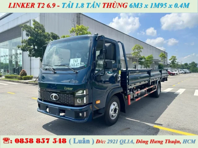 xe tải 2 tấn thùng 6m3 thùng lửng