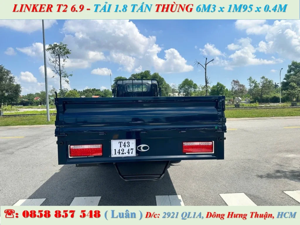 XE TẢI 2 TẤN THÙNG 6M3