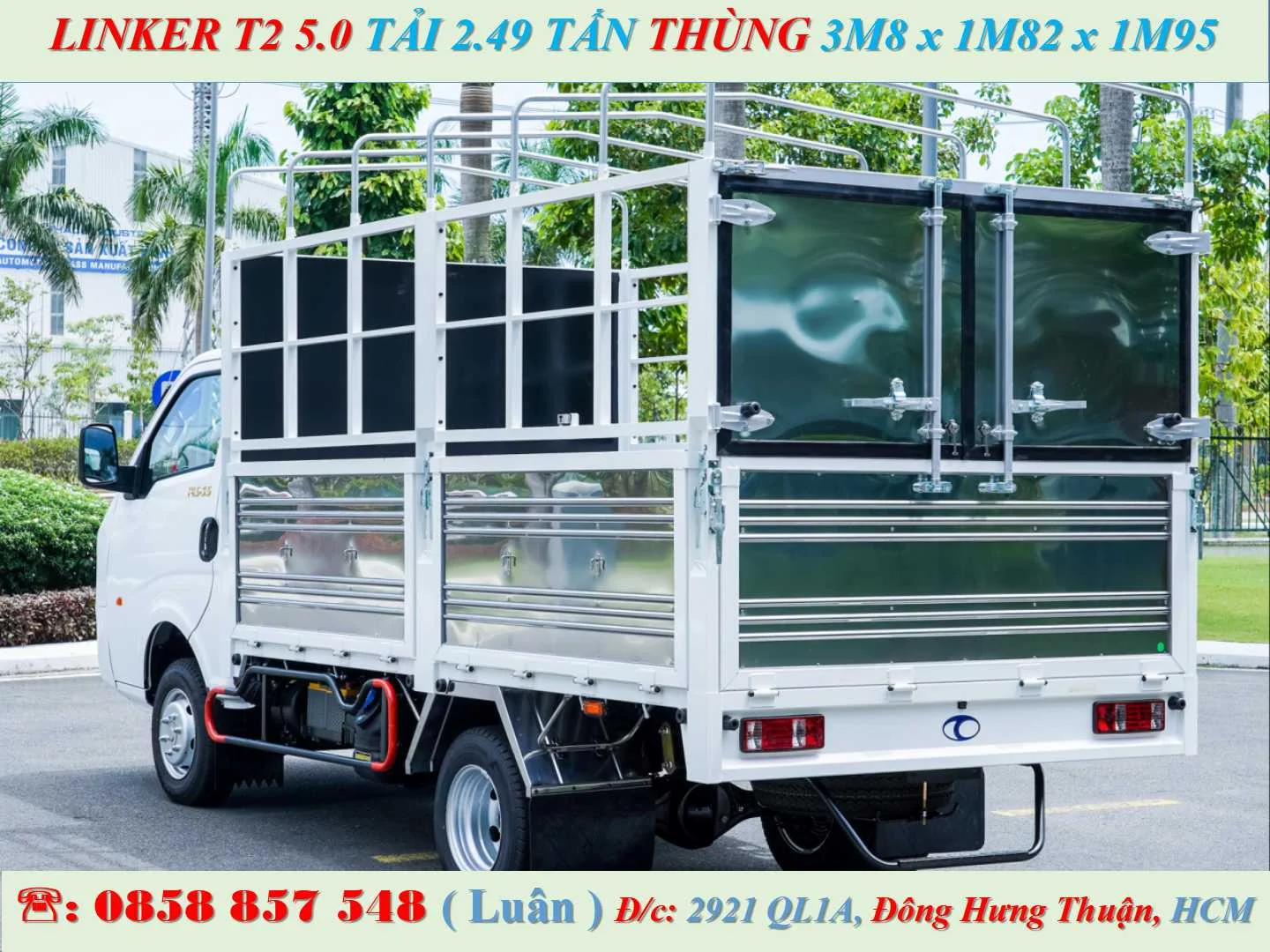 THACO LINKER 2.5 TẤN MUI BẠT