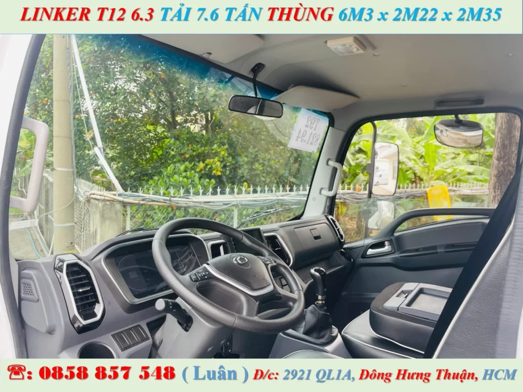 thaco linker t12 6.3 mui bạt