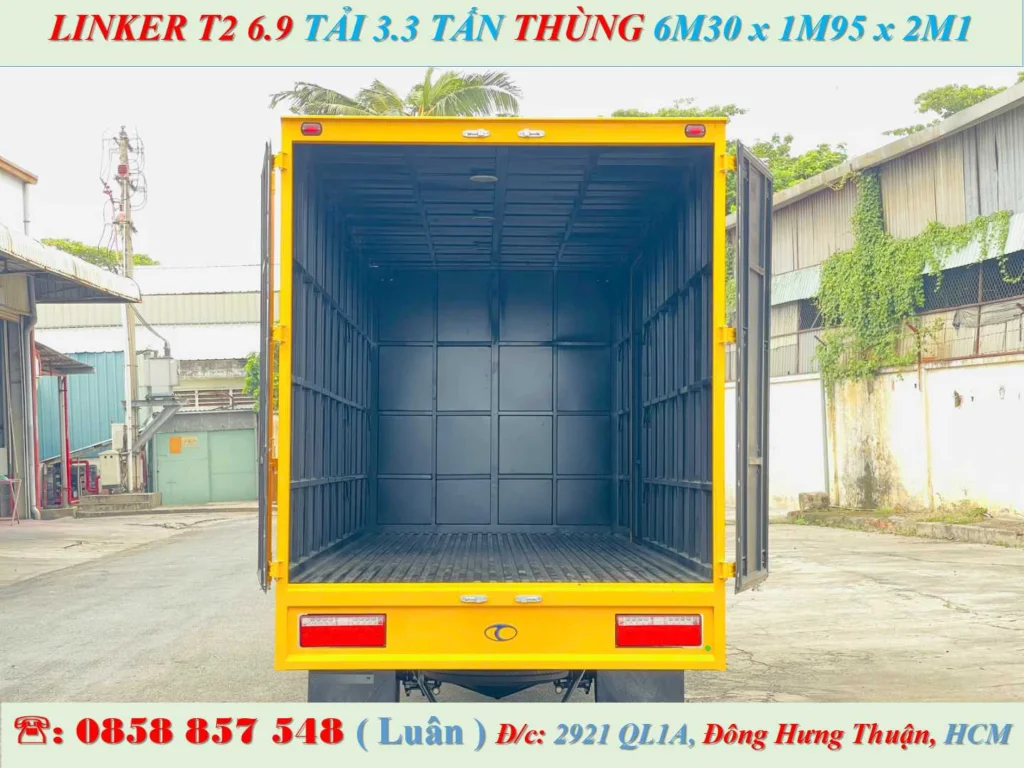 THACO LINKER t2 6.9 tải 3.3 TẤN THÙNG KÍN