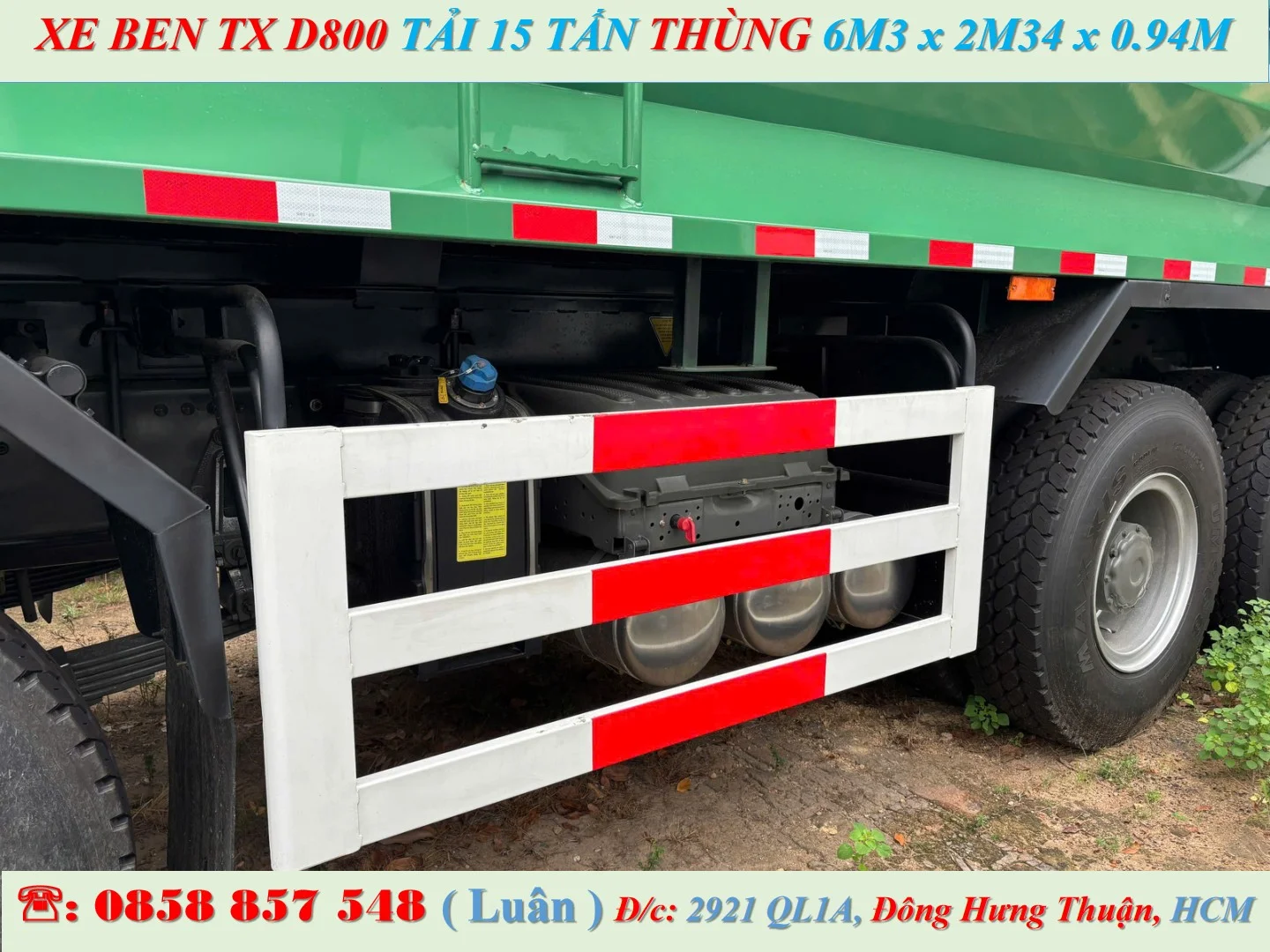 XE BEN HOWO 4 CHÂN THÙNG ĐÚC 14 KHỐI - TX D800 15 TẤN - Ảnh 7