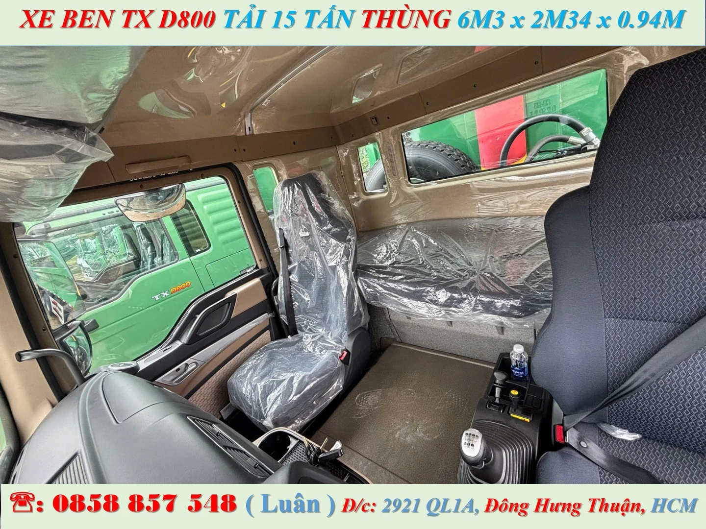 XE BEN HOWO 4 CHÂN THÙNG ĐÚC 14 KHỐI - TX D800 15 TẤN - Ảnh 8