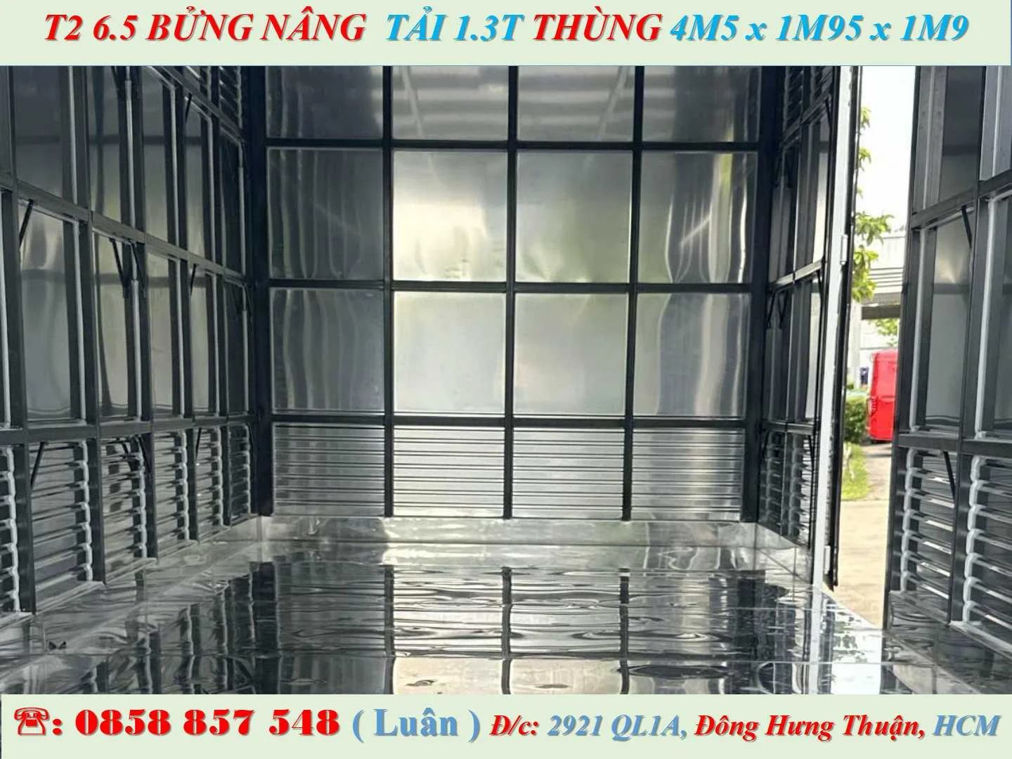 XE LINKER T2 6.5 BỬNG NÂNG 1.3 TẤN THÙNG KÍN 4M5 - Ảnh 8