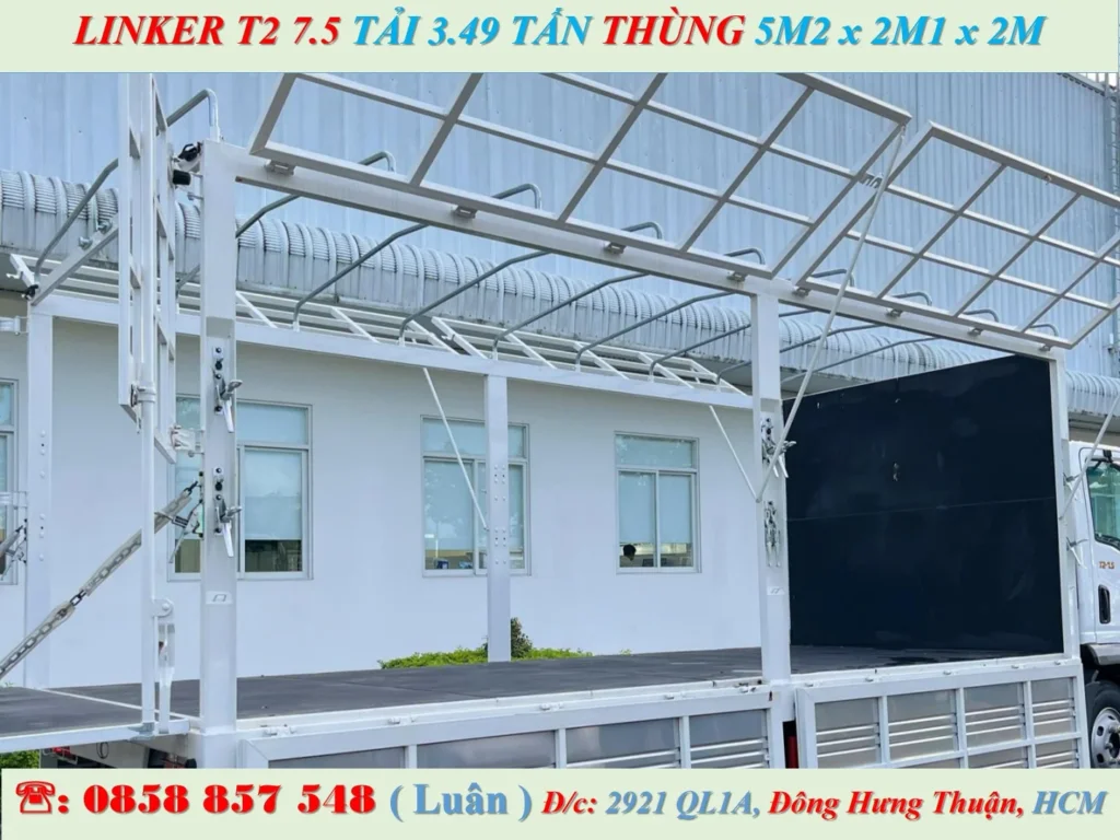 XE TẢI 3.5 TẤN MUI BẠT - thaco linker t2 7.5