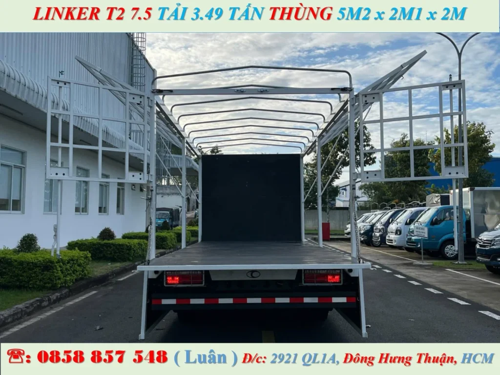 XE TẢI 3.5 TẤN MUI BẠT - thaco linker t2 7.5