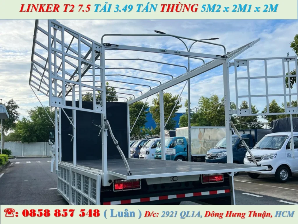 XE TẢI 3.5 TẤN MUI BẠT - thaco linker t2 7.5