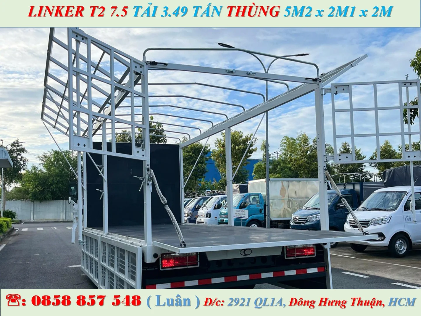 XE TẢI 3.5 TẤN MUI BẠT THÙNG 5.2M - THACO LINKER T2 7.5 - Ảnh 4