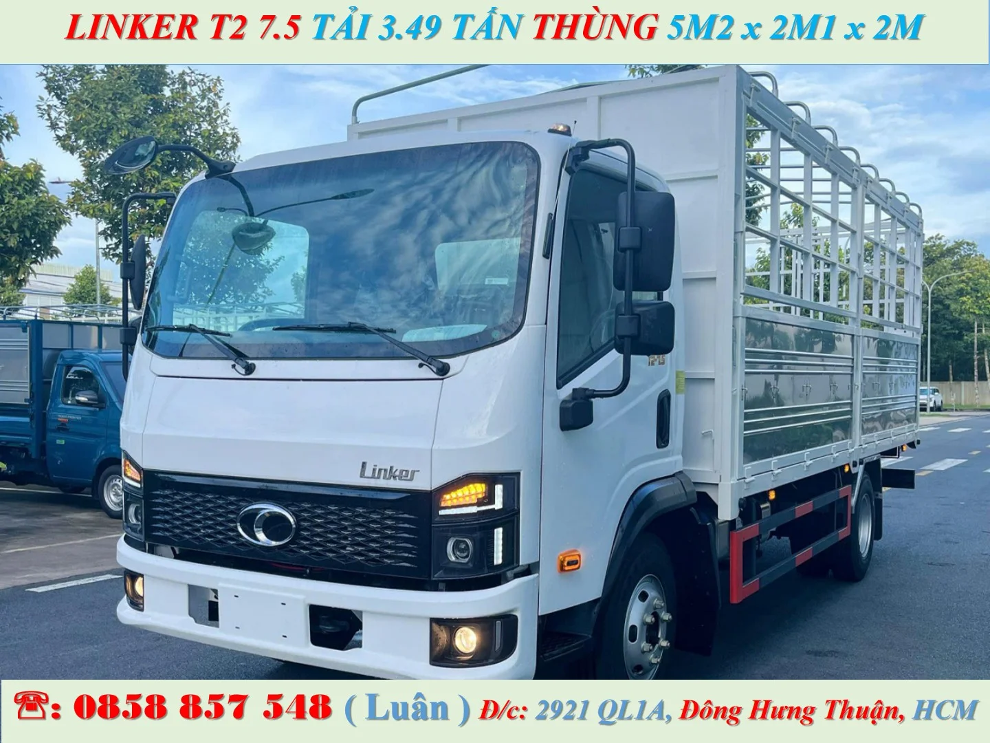 XE TẢI 3.5 TẤN MUI BẠT THÙNG 5.2M - THACO LINKER T2 7.5 - Ảnh 8