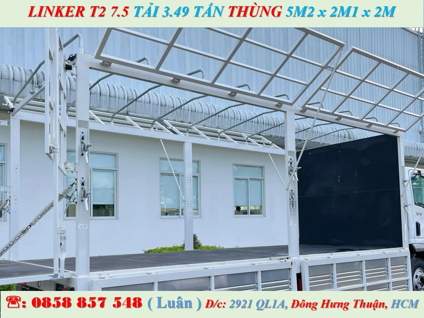 XE TẢI 3.5 TẤN MUI BẠT THÙNG 5.2M - THACO LINKER T2 7.5 - Ảnh 2