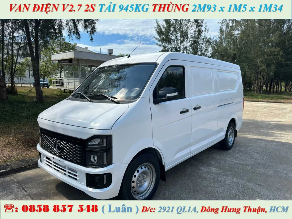 XE VAN ĐIỆN THACO 2 CHỖ