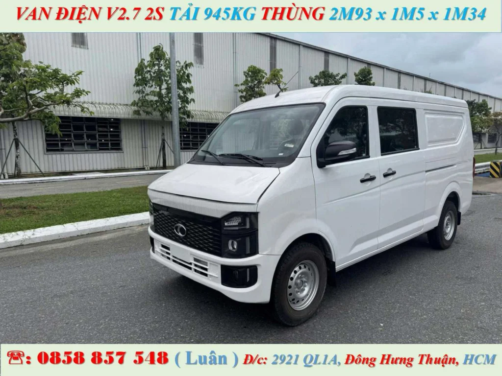 XE VAN ĐIỆN THACO 2 CHỖ