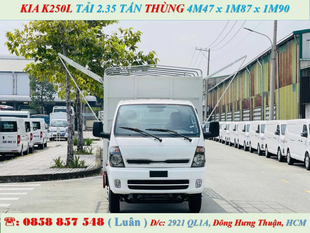 KIA K250L THÙNG BẠT MỞ VỸ
