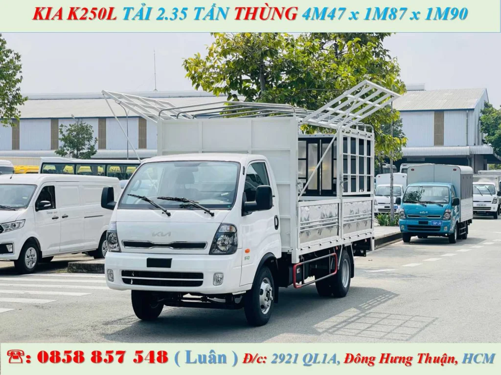 KIA K250L THÙNG BẠT MỞ VỸ