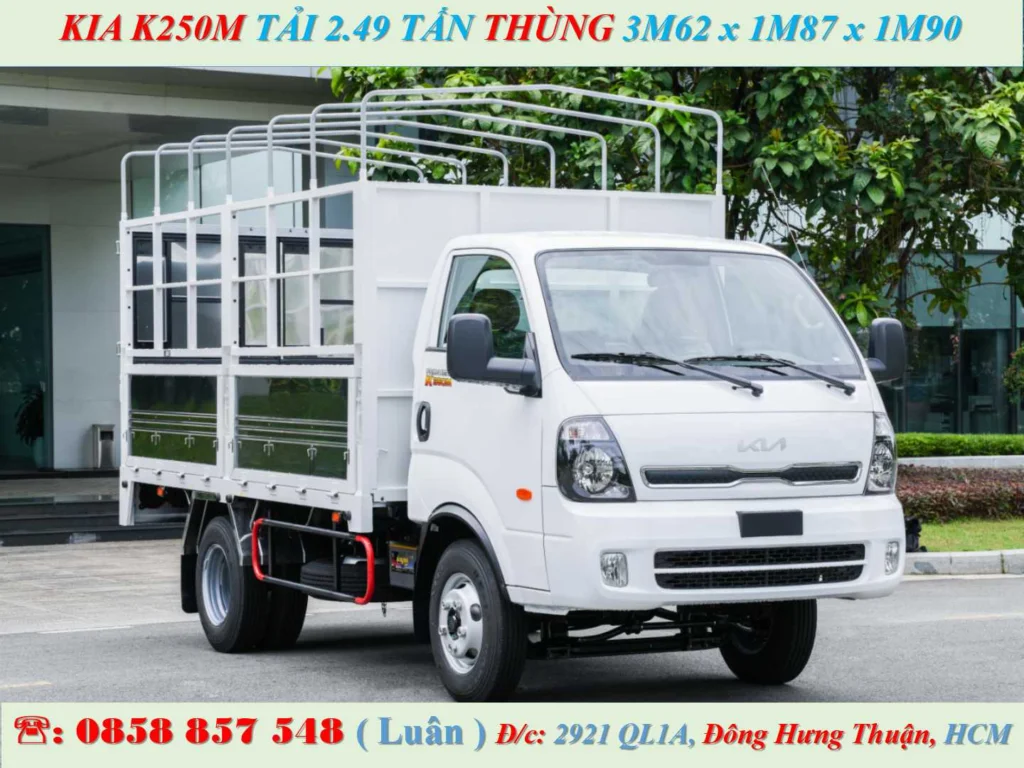 kia k250m mui bạt 5 bửng mẫu mới