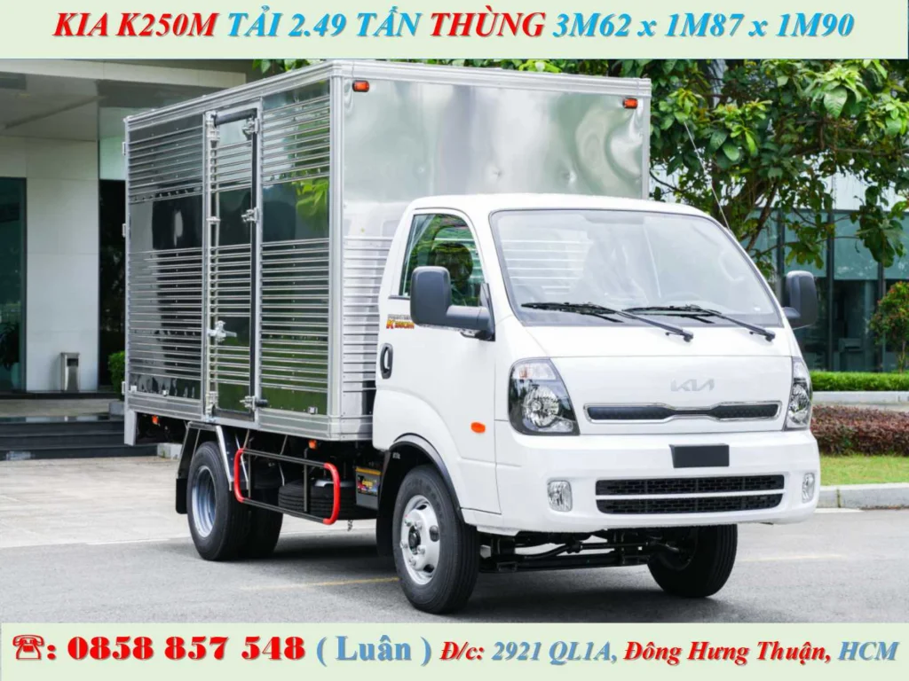 KIA K250M THÙNG KÍN 2.49 TẤN