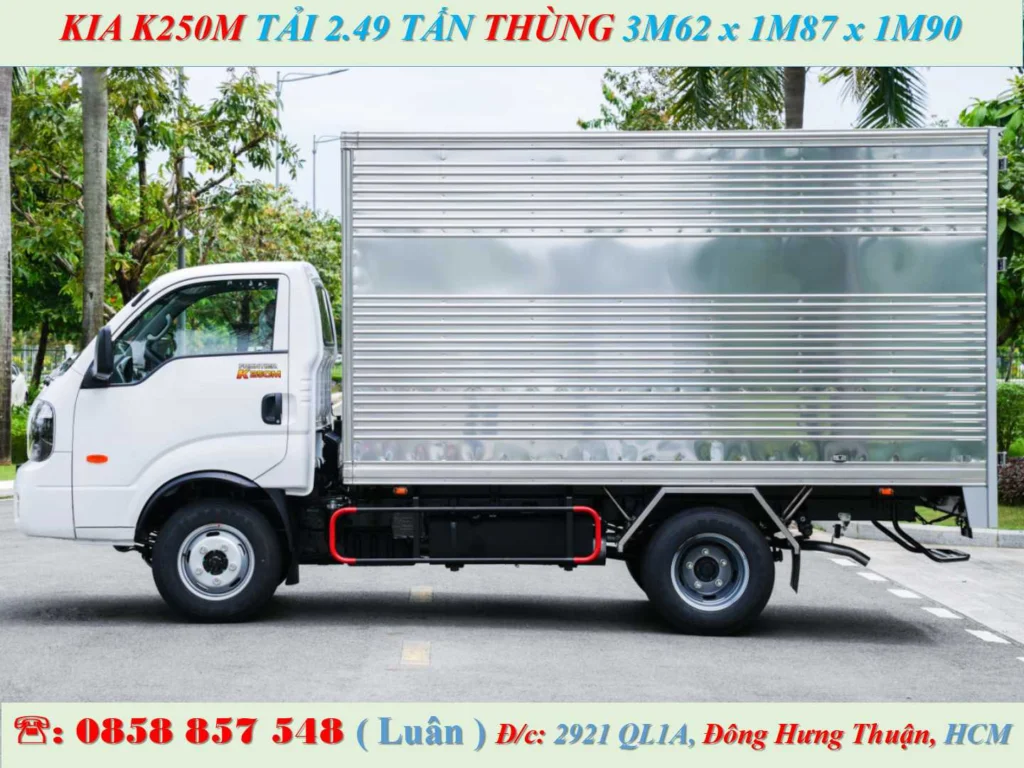 KIA K250M THÙNG KÍN 2.49 TẤN