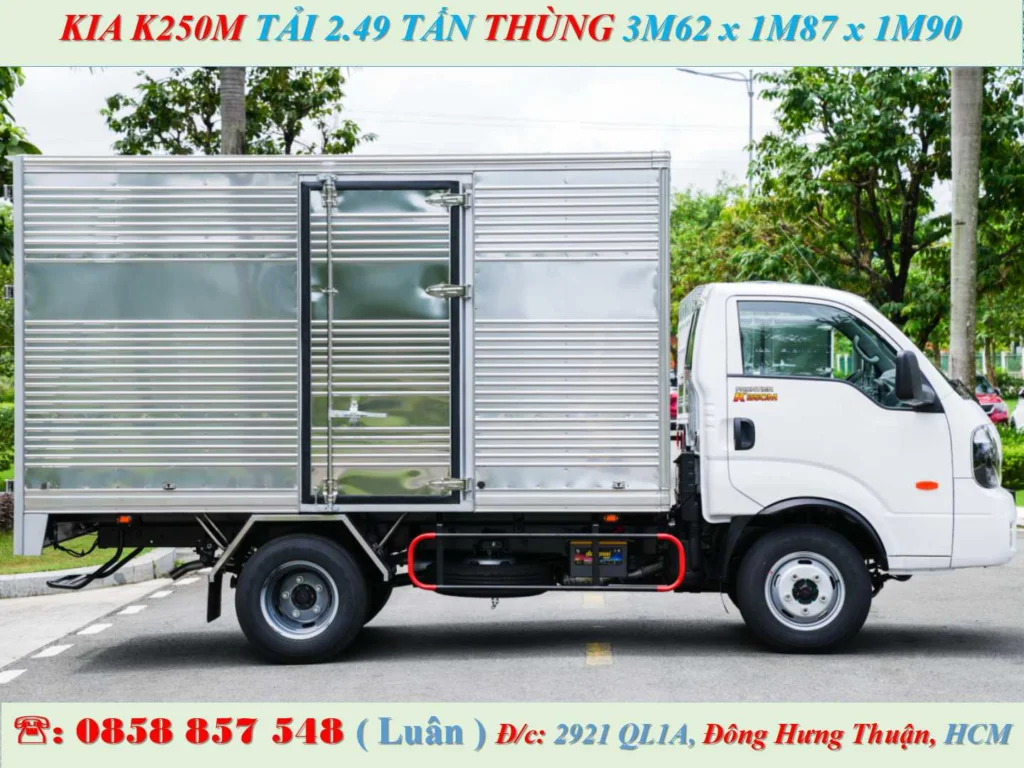 KIA K250M THÙNG KÍN 2.49 TẤN