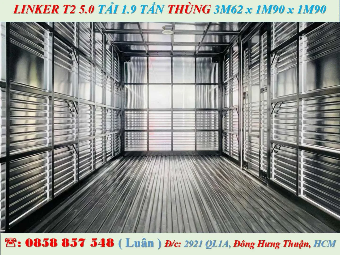 XE TẢI 2 TẤN THÙNG KÍN 3M6 - LINKER T2 5.0 - GIÁ TỐT NHẤT - Ảnh 6
