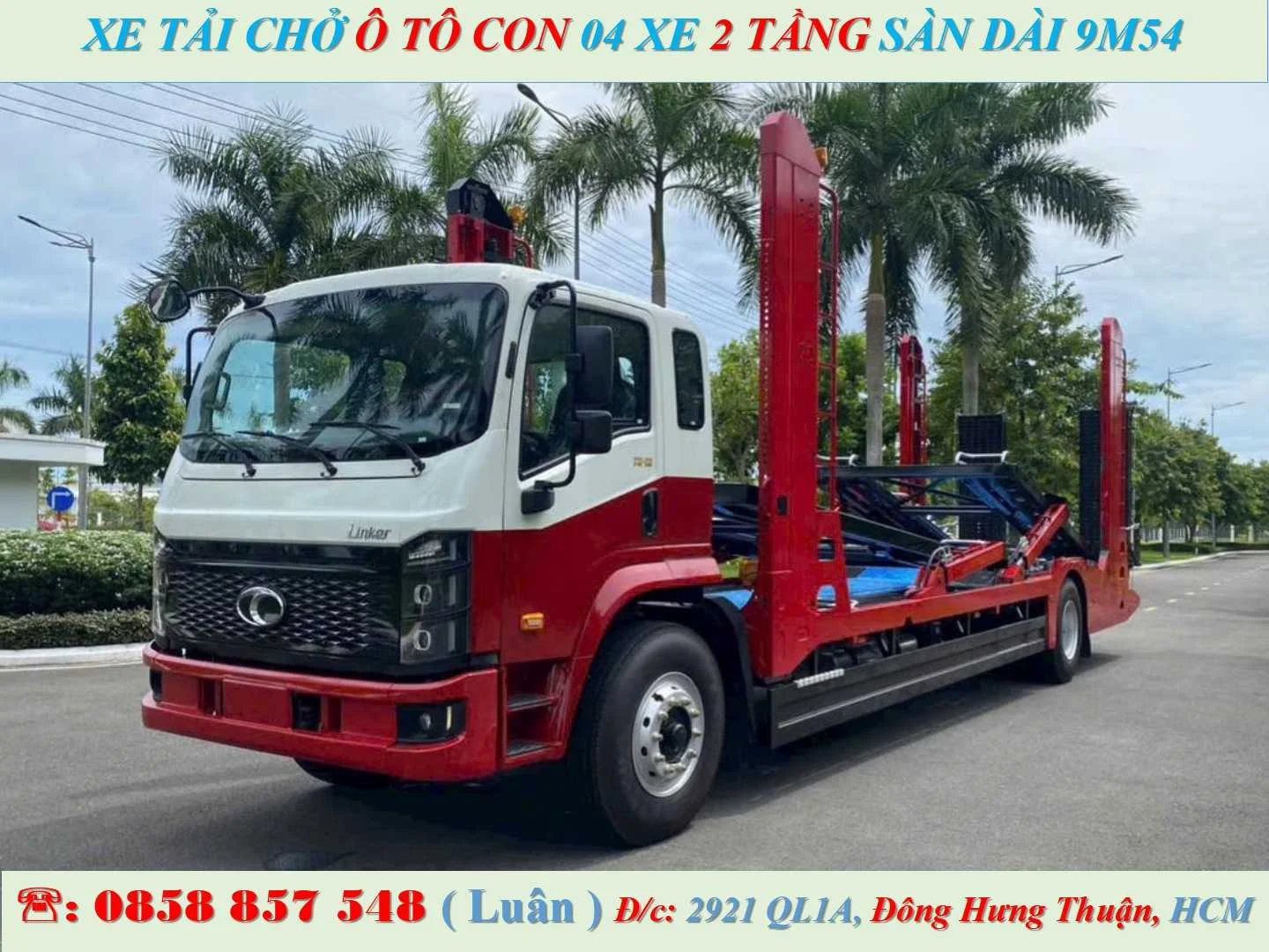 XE TẢI CHỞ Ô TÔ CON 2 TẦNG