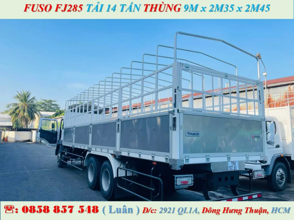 XE TẢI FUSO FJ285 MUI BẠT