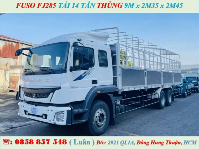 XE TẢI FUSO FJ285 MUI BẠT